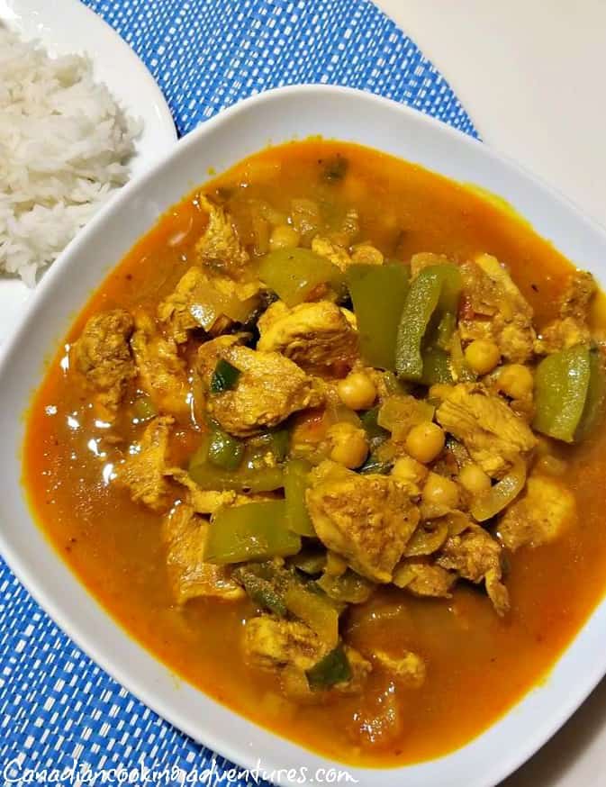 Jamaican Chicken and Chickpea Curry 