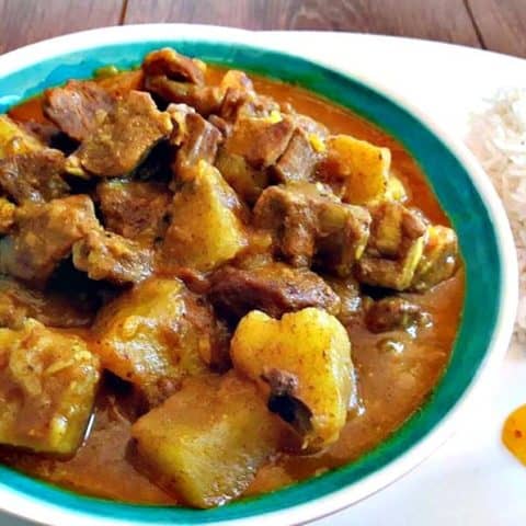 Jamaican Curry Goat with Potatoes