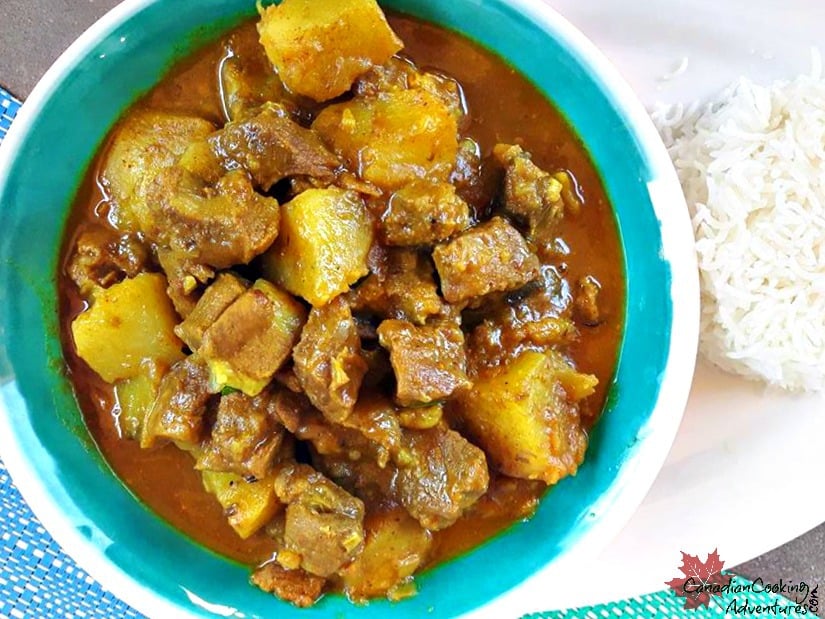 Jamaican Curry Goat with Potatoes 
