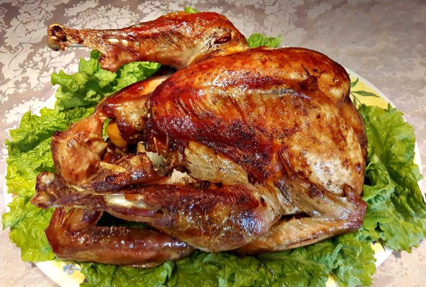 roasted turkey with herb butter 