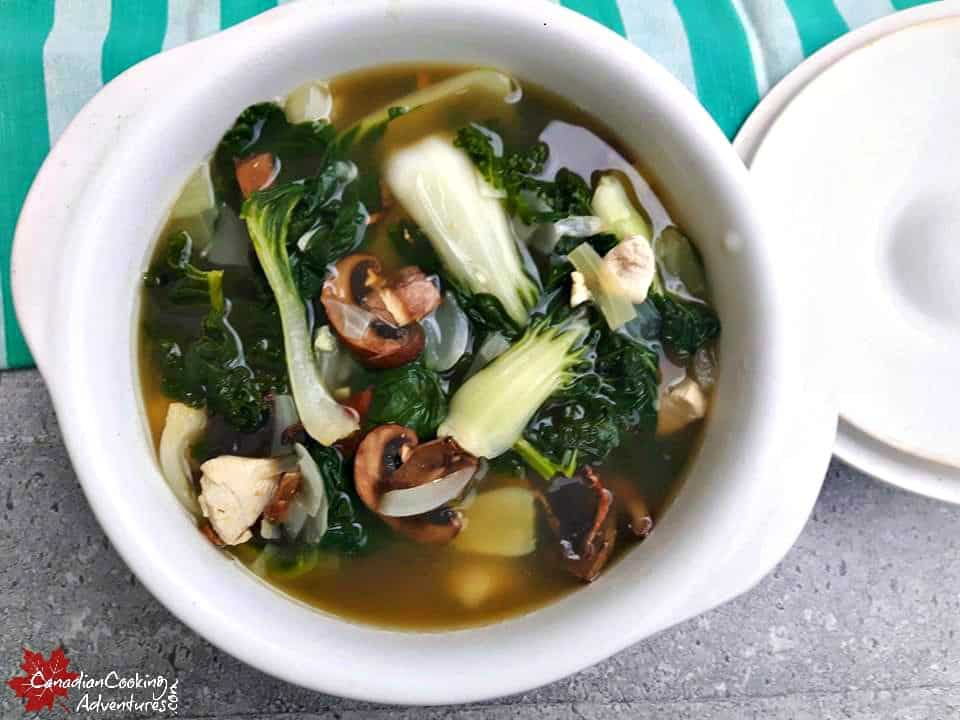 Bok Choy Chicken Garlic (Flu-Fighter) Soup