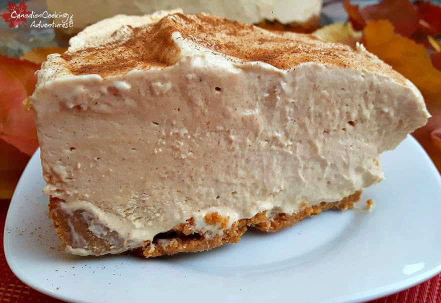 Frozen Pumpkin No Bake Cheesecake