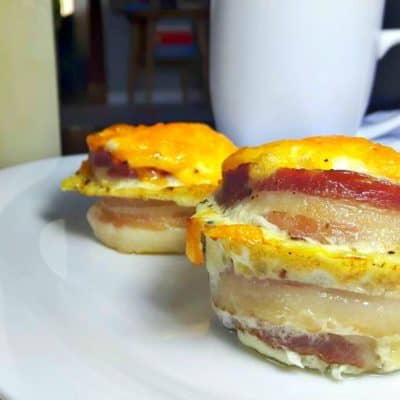 Canadian Bacon and Egg Breakfast cups