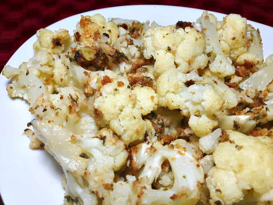 Roasted Parmesan Cauliflower