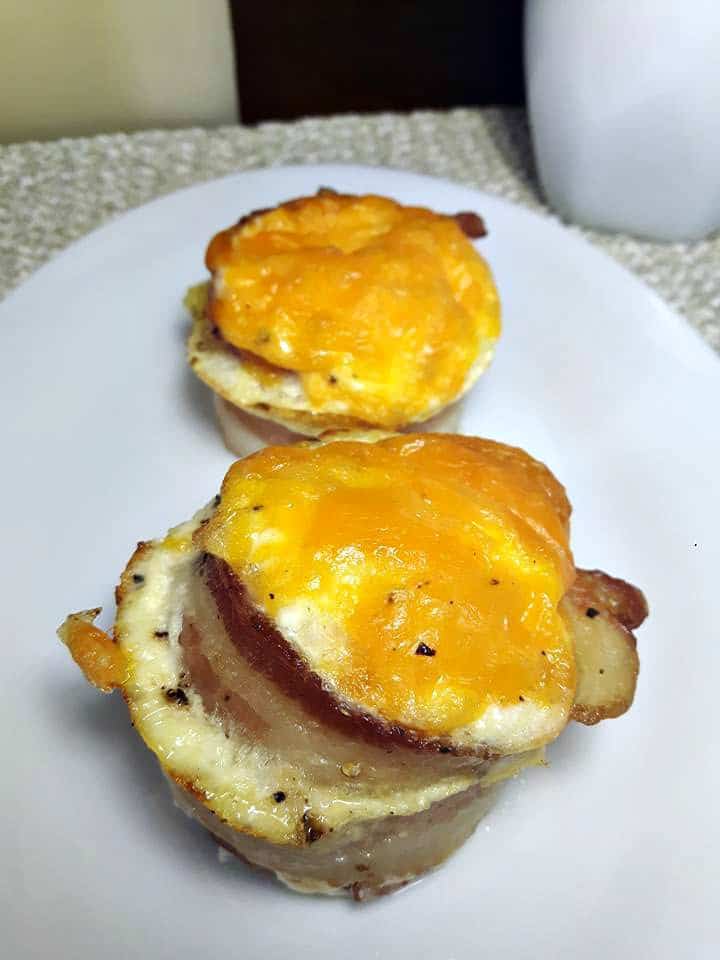 Canadian Bacon and Egg Breakfast cups