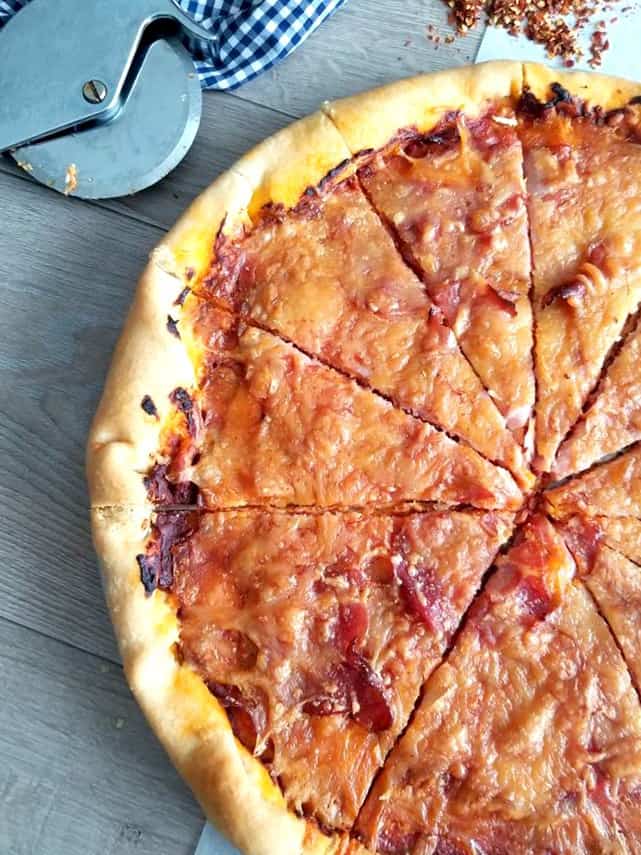 Prosciutto and Spicy Capicola Pizza