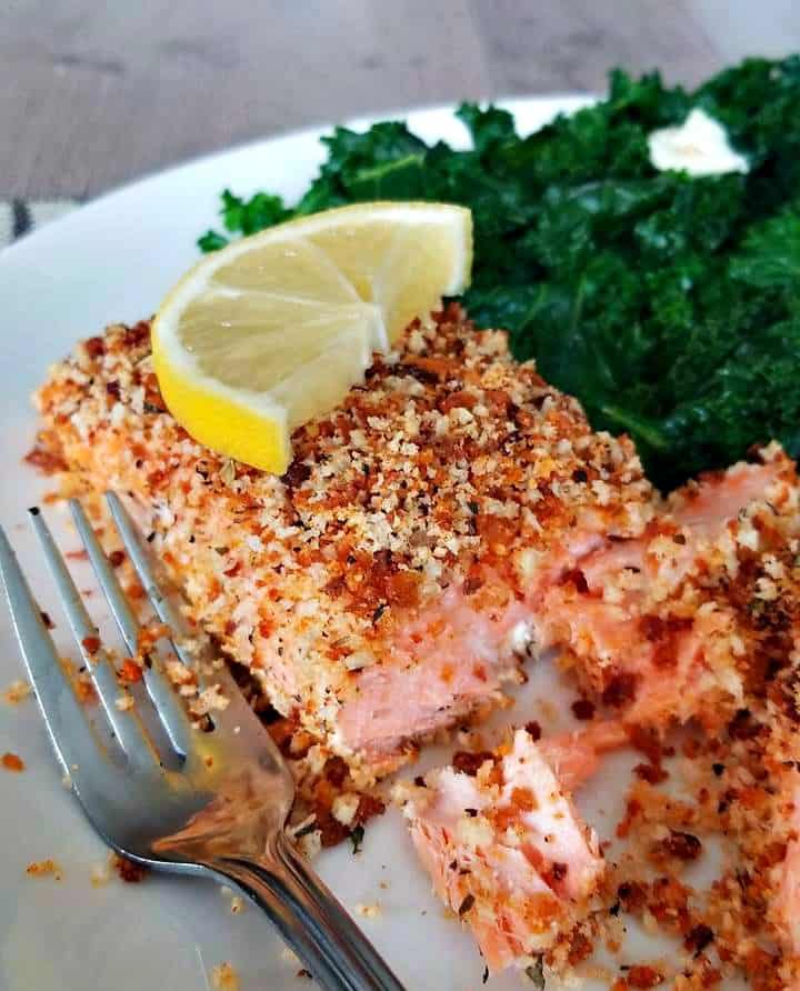 Crispy Herb Crusted Salmon