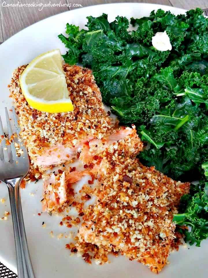 Crispy Herb Crusted Salmon