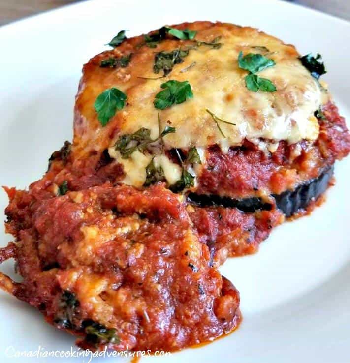 Healthy Eggplant Parmesan