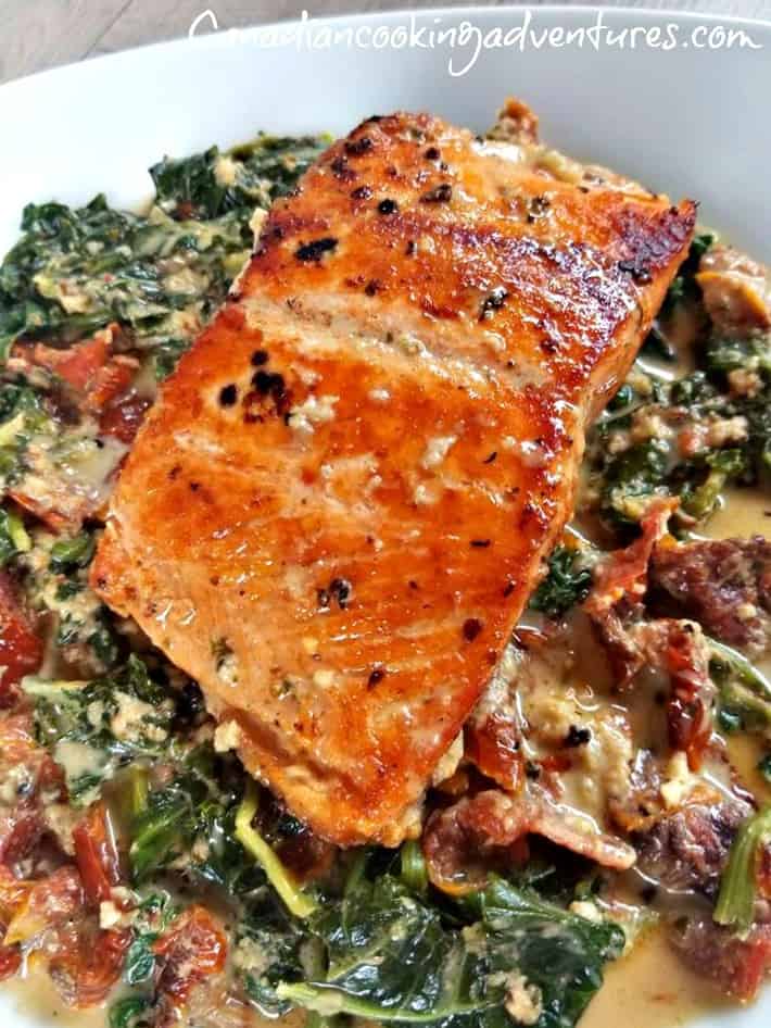 Spicy Tuscan Salmon