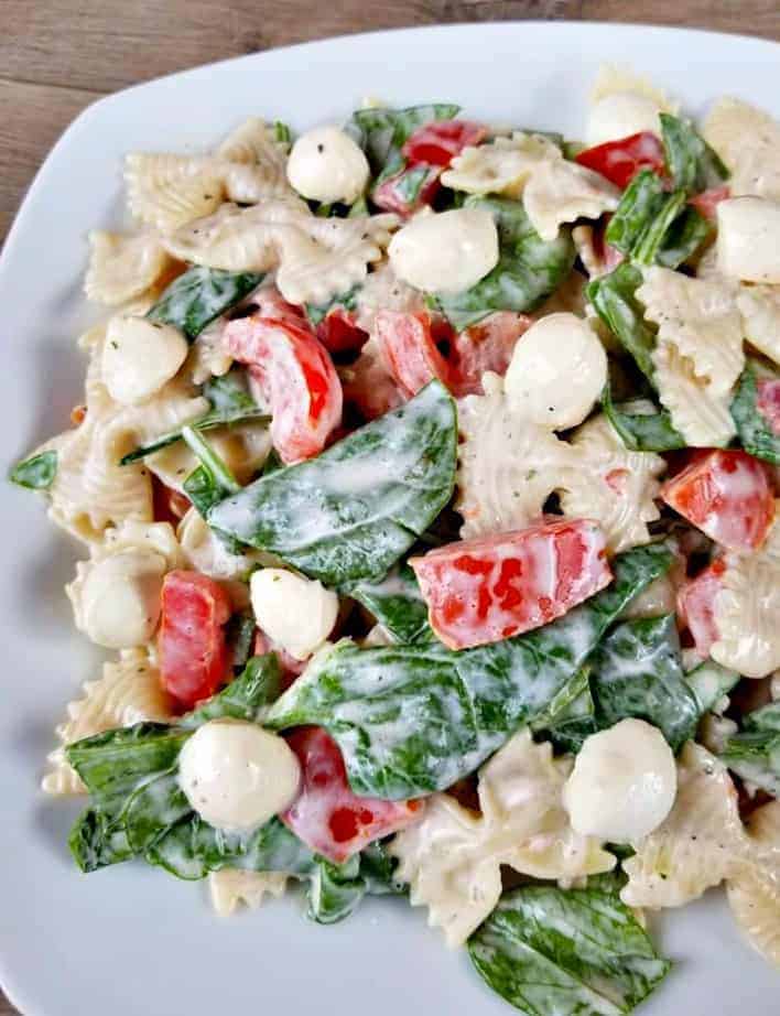 Ranch Caprese Pasta Salad