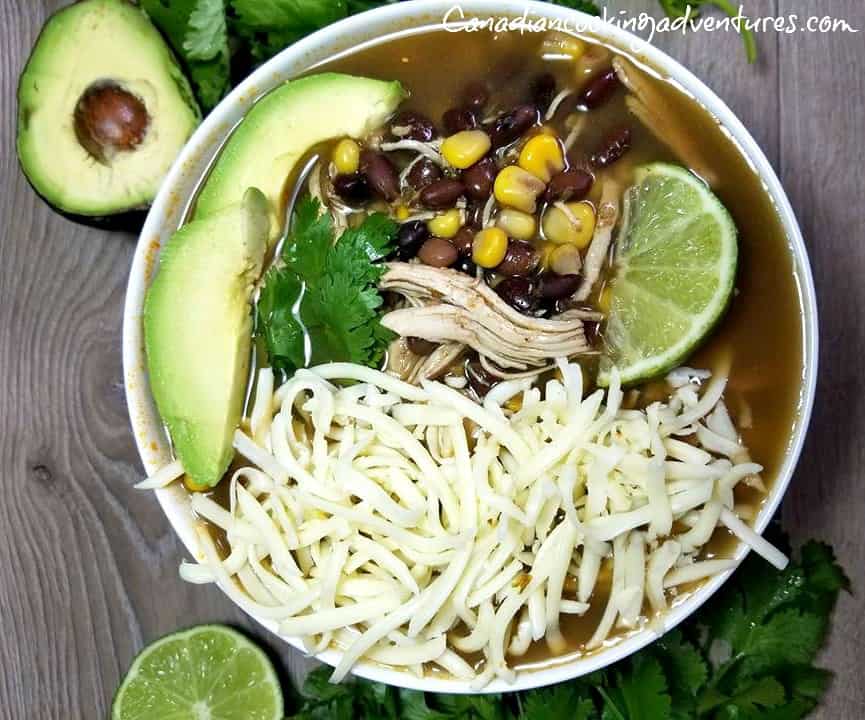 Green Chile Chicken Bean Soup