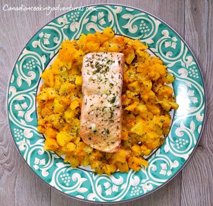 Salmon with Butternut squash