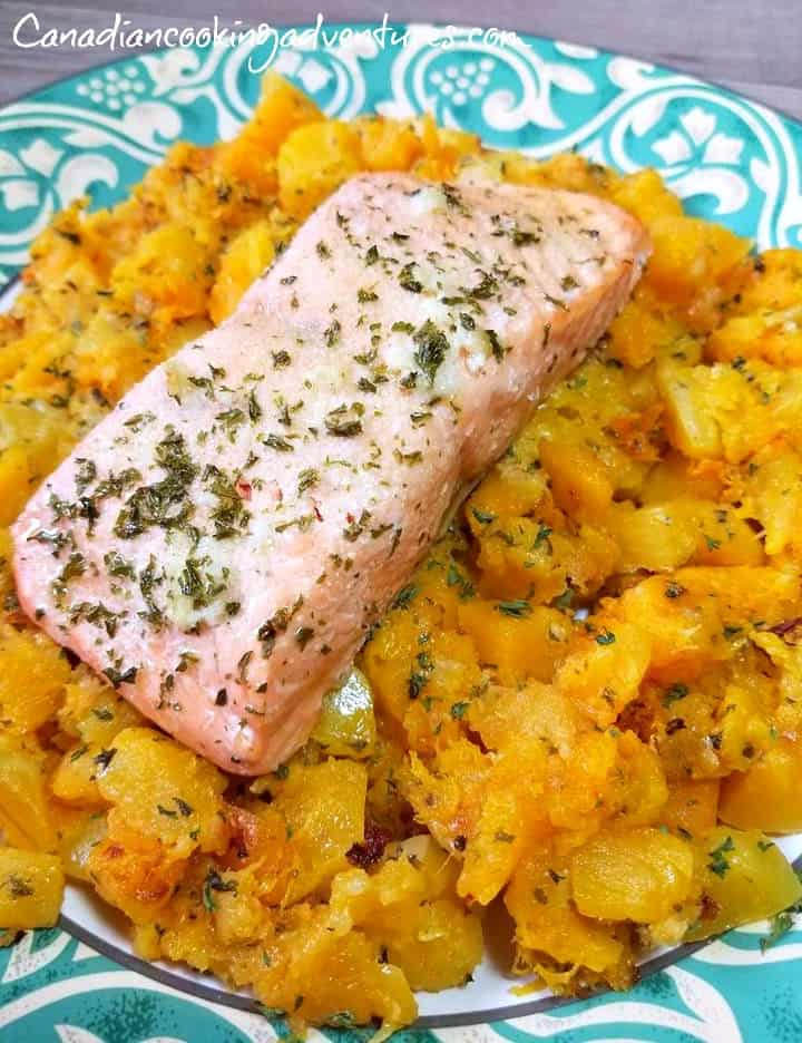 Salmon with Butternut squash