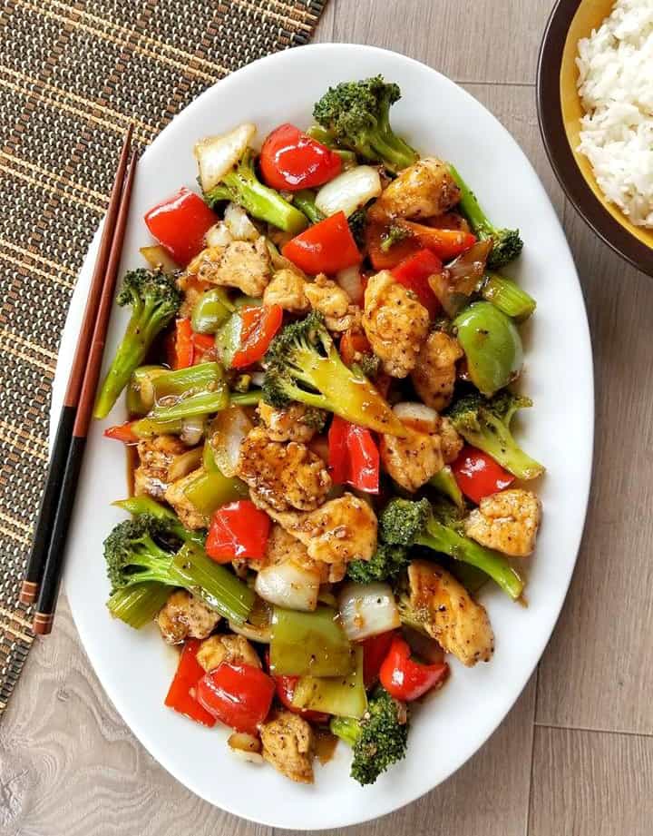 Black Pepper Chicken Stir Fry