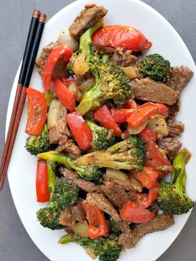 Black Pepper Beef Broccoli Stir Fry