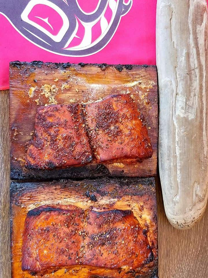 cedar plank salmon