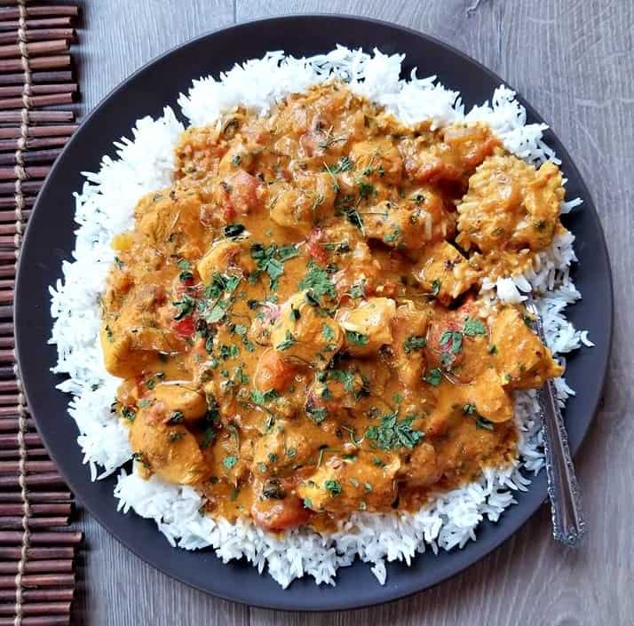 indian chicken curry with rice