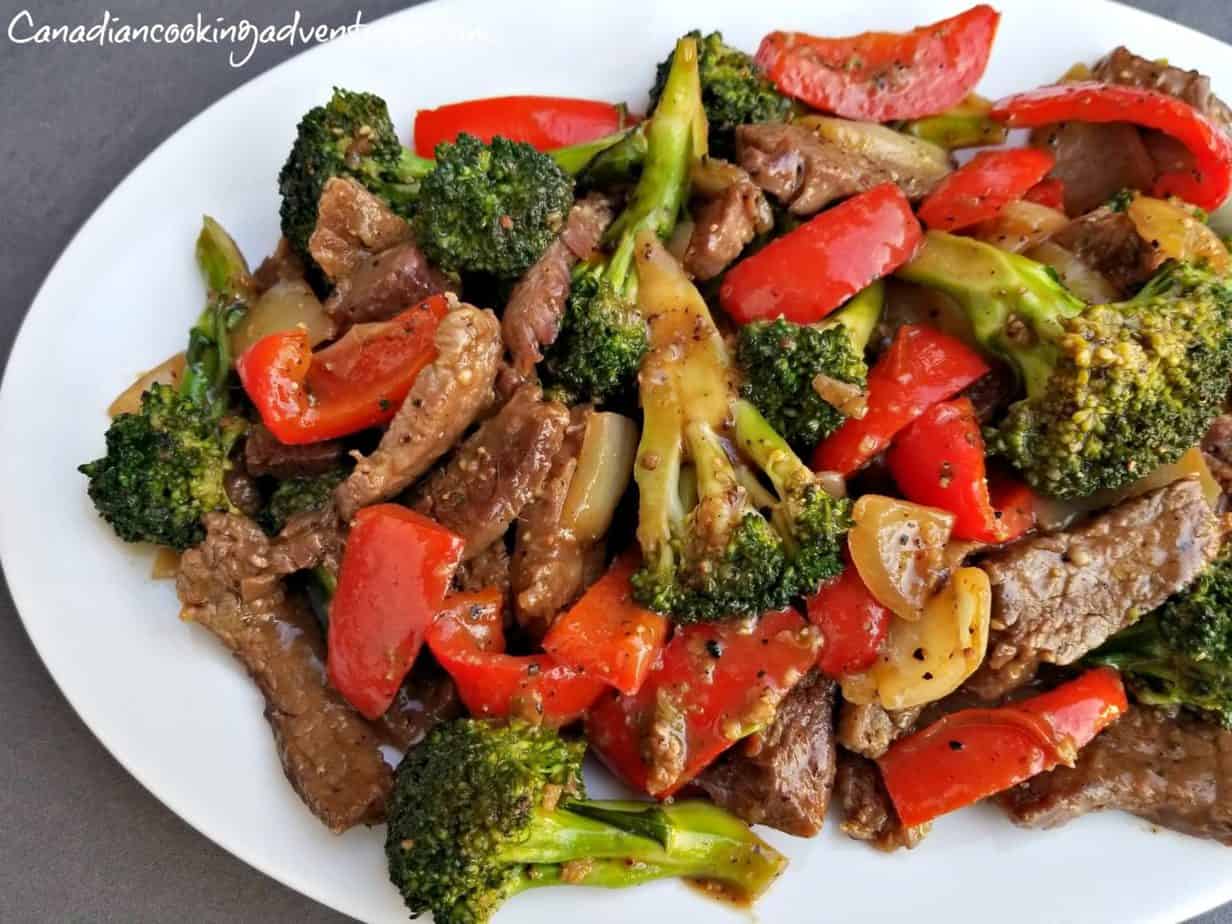 Black Pepper Beef Broccoli Stir Fry