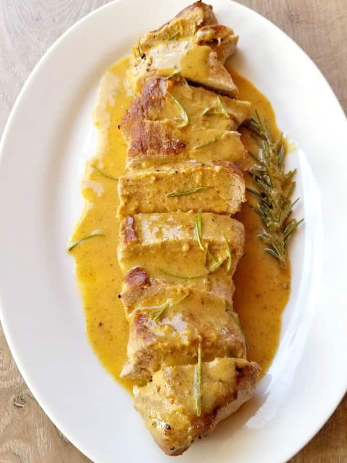 Creamy Mustard Pork Tenderloin