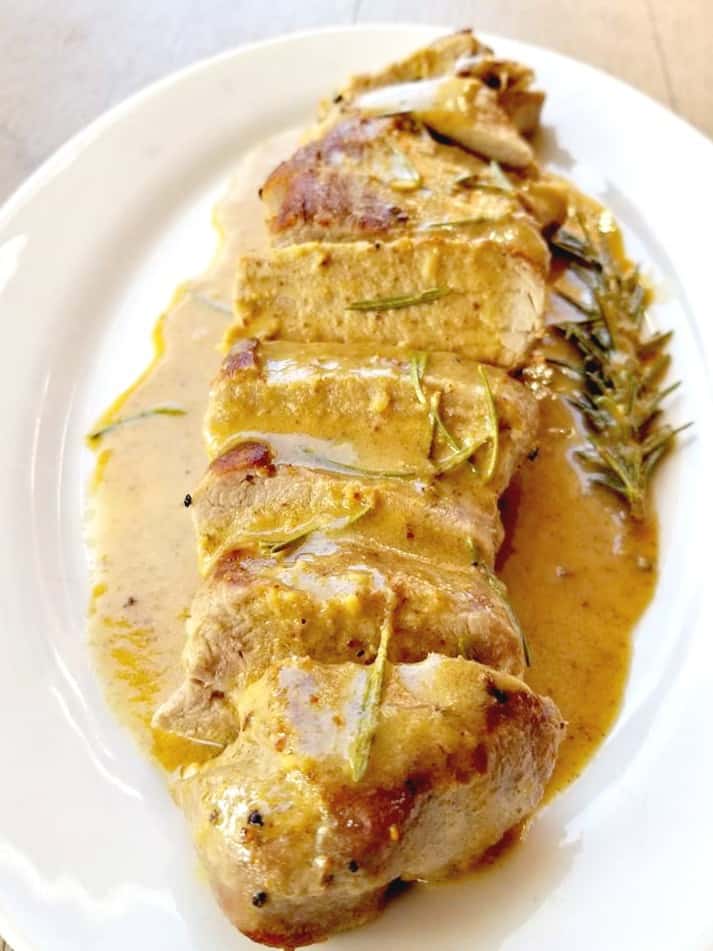 Creamy Mustard Pork Tenderloin