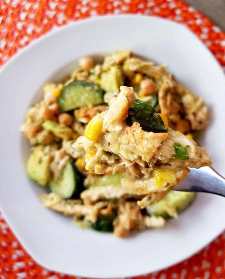 Chicken Avocado Chickpea Salad