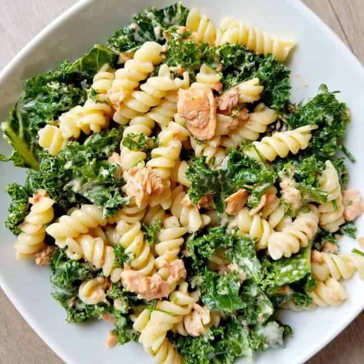 Salmon and Kale Pasta Salad