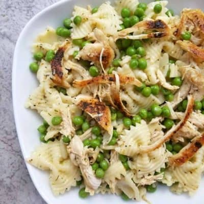 chicken peachicken pea pasta salad pasta salad