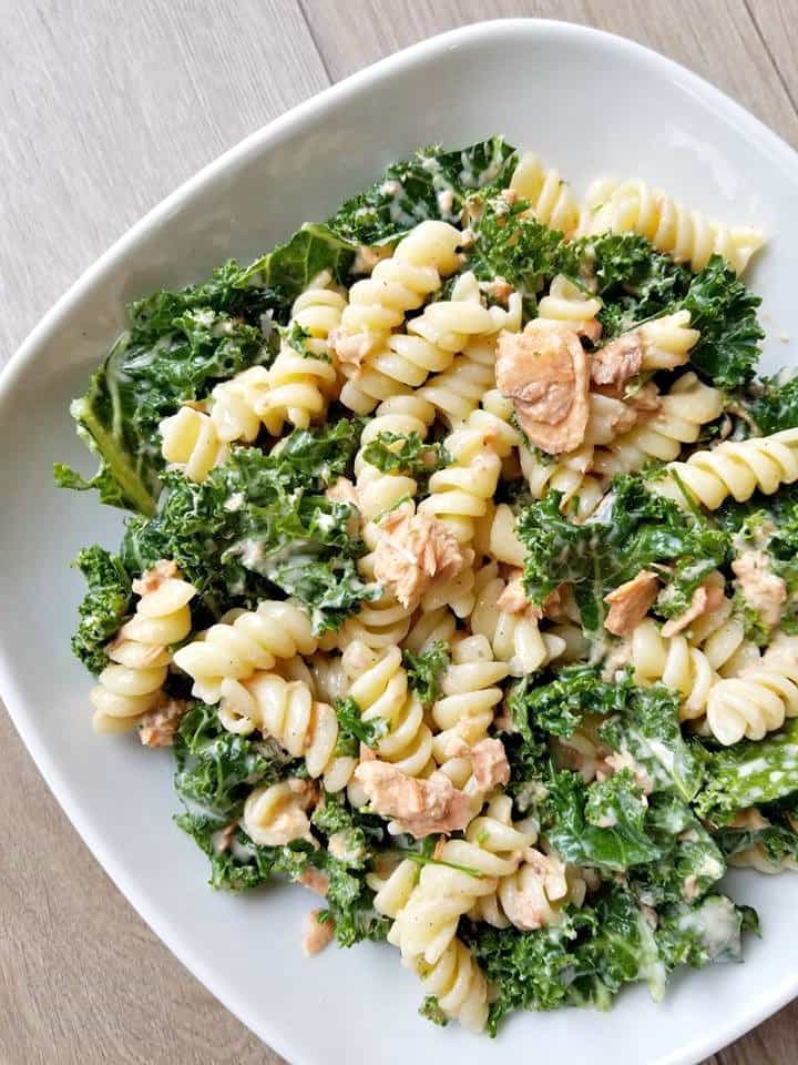 Salmon and Kale Pasta Salad