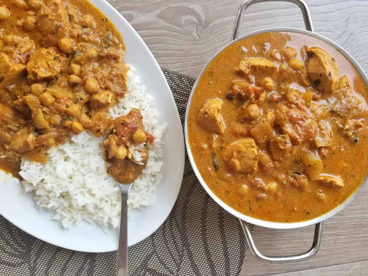 One Pot Chicken Chickpea Curry