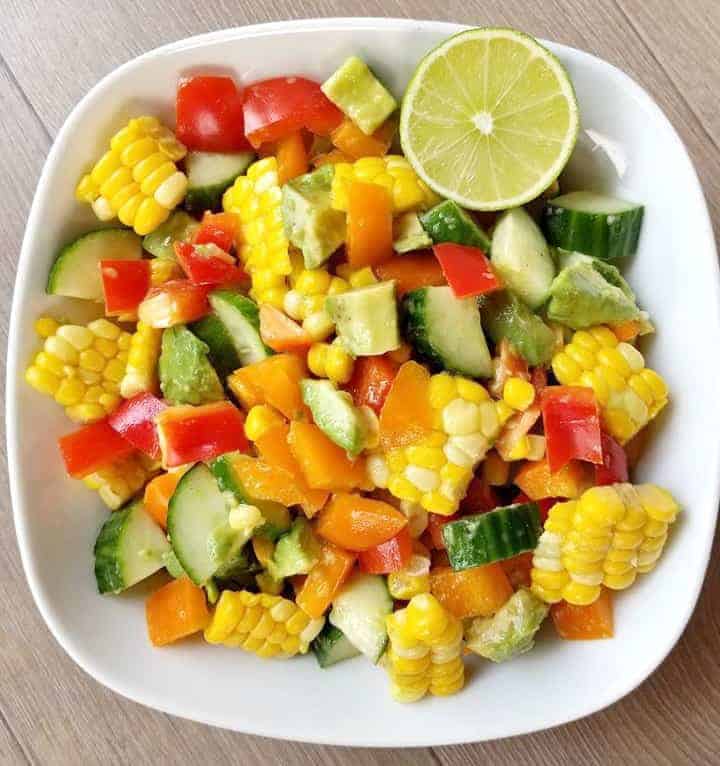 Vegan Corn On The Cob Salad