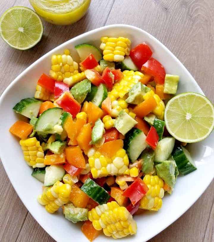 Vegan Corn On The Cob Salad