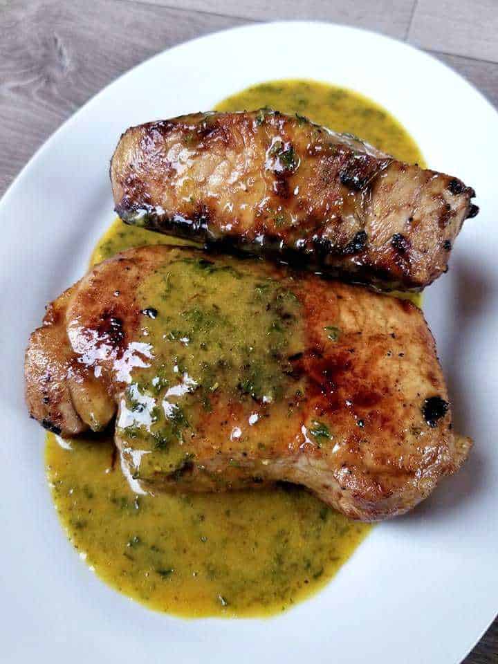 Mustard Honey Pork Chops