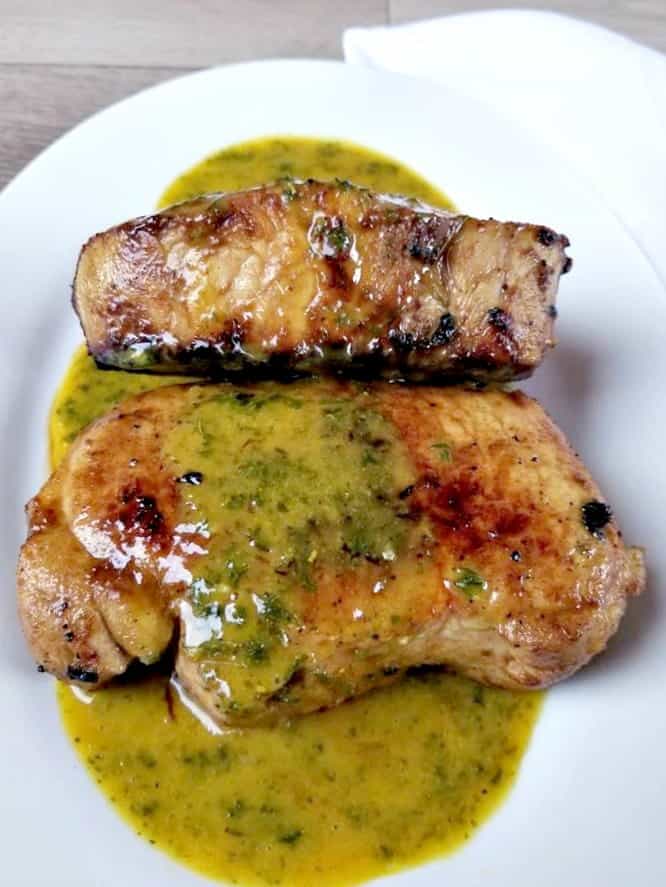 Mustard Honey Pork Chops