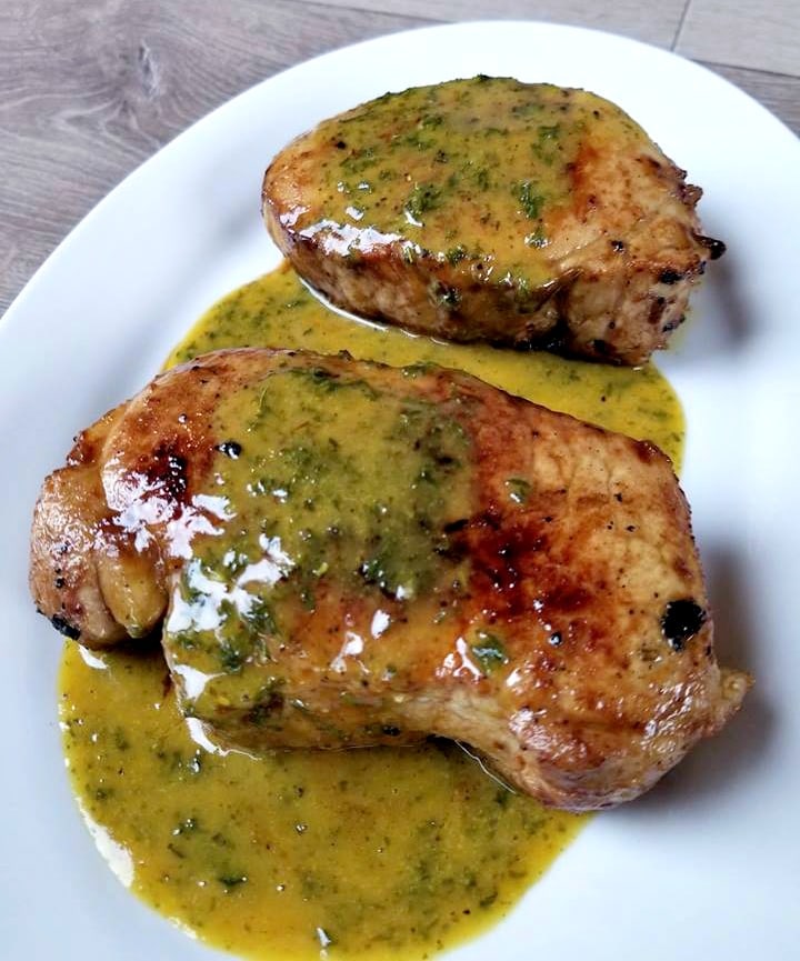 Mustard Honey Pork Chops