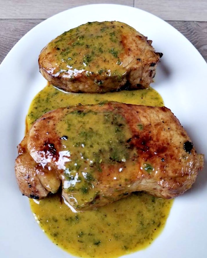 Mustard Honey Pork Chops