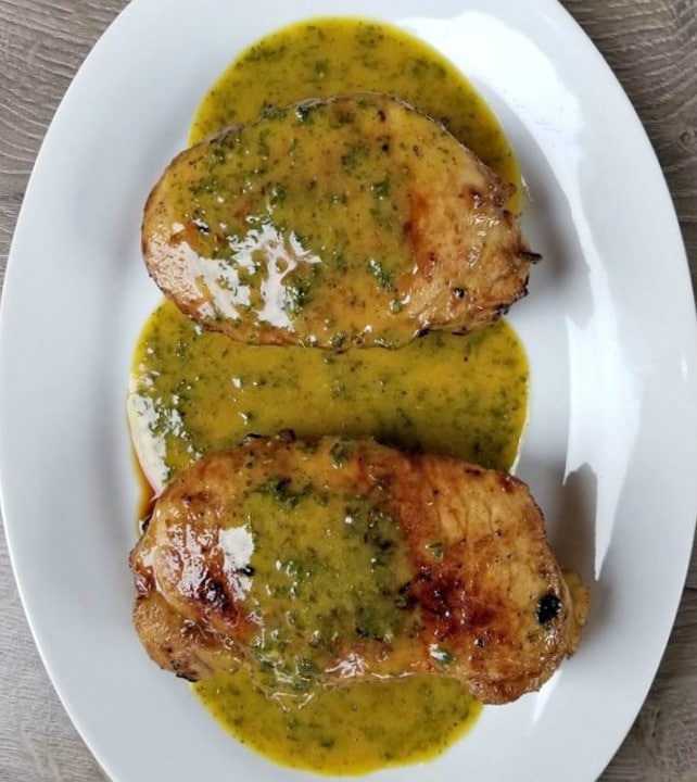 Mustard Honey Pork Chops