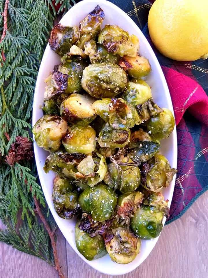 Parmesan Rosemary Brussel Sprouts
