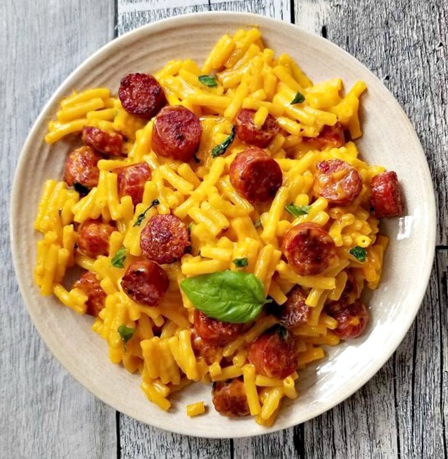 Farmers Sausage Macaroni and Cheese