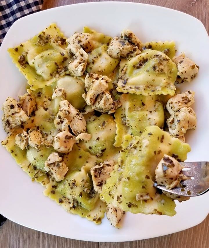 Chicken Pesto Ravioli