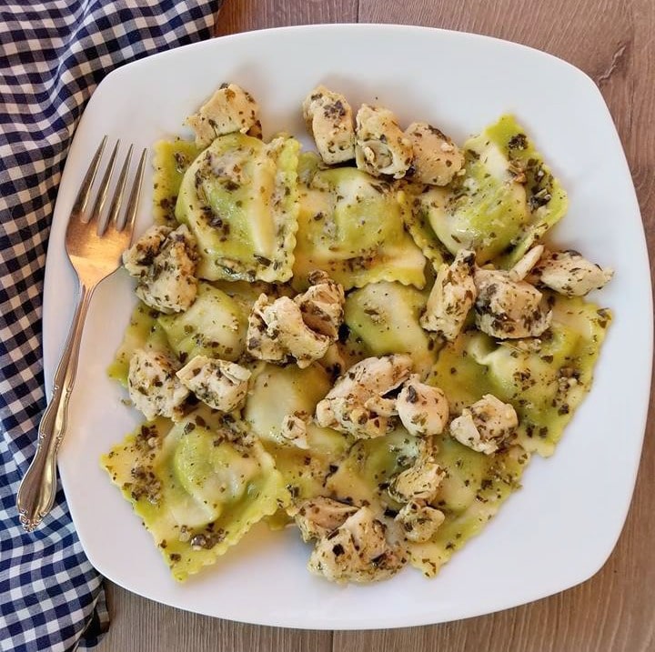 Chicken Pesto Ravioli