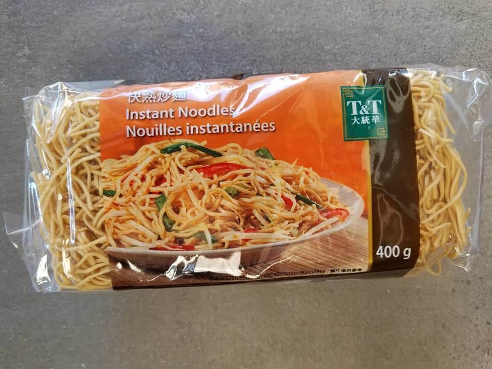 dried instant chow mein noodles