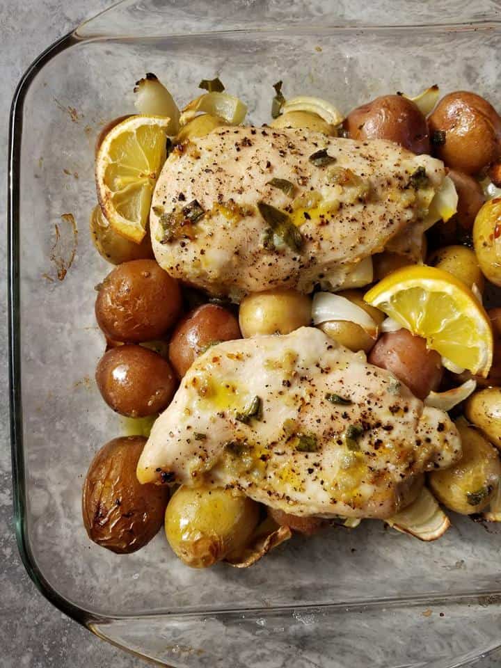 Easy Baked Lemon Chicken and Potatoes