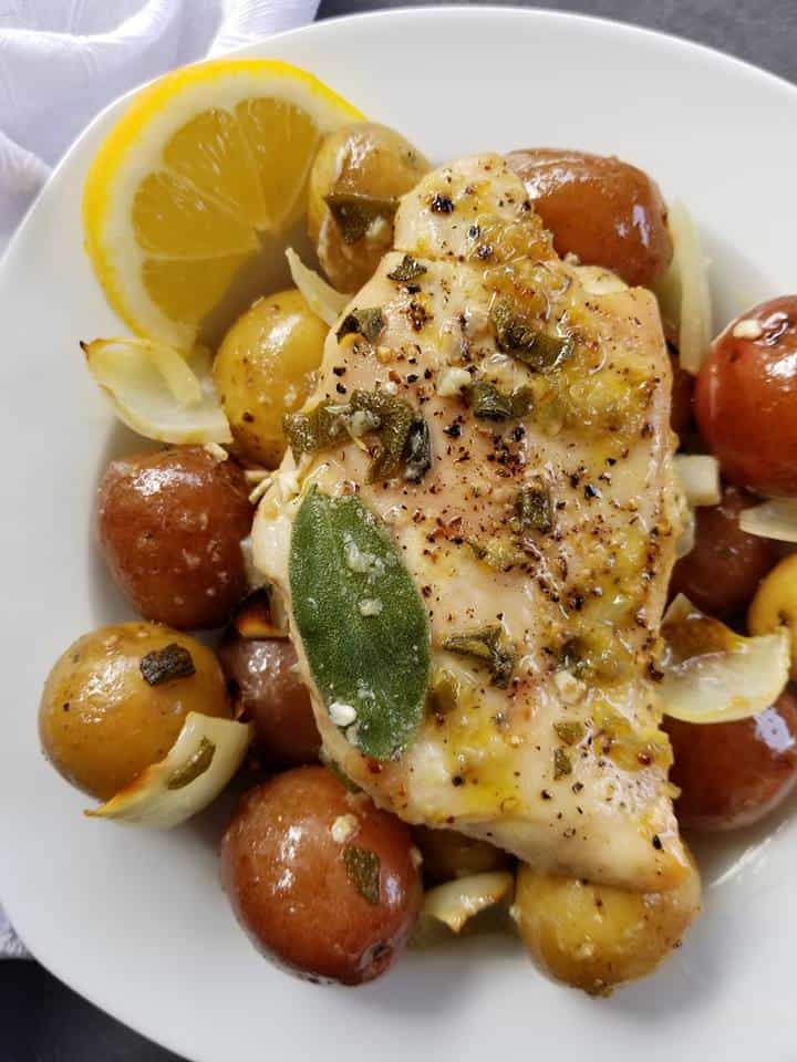 Easy Baked Lemon Chicken and Potatoes