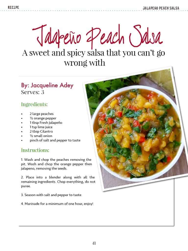 Jalapeno Peach Salsa