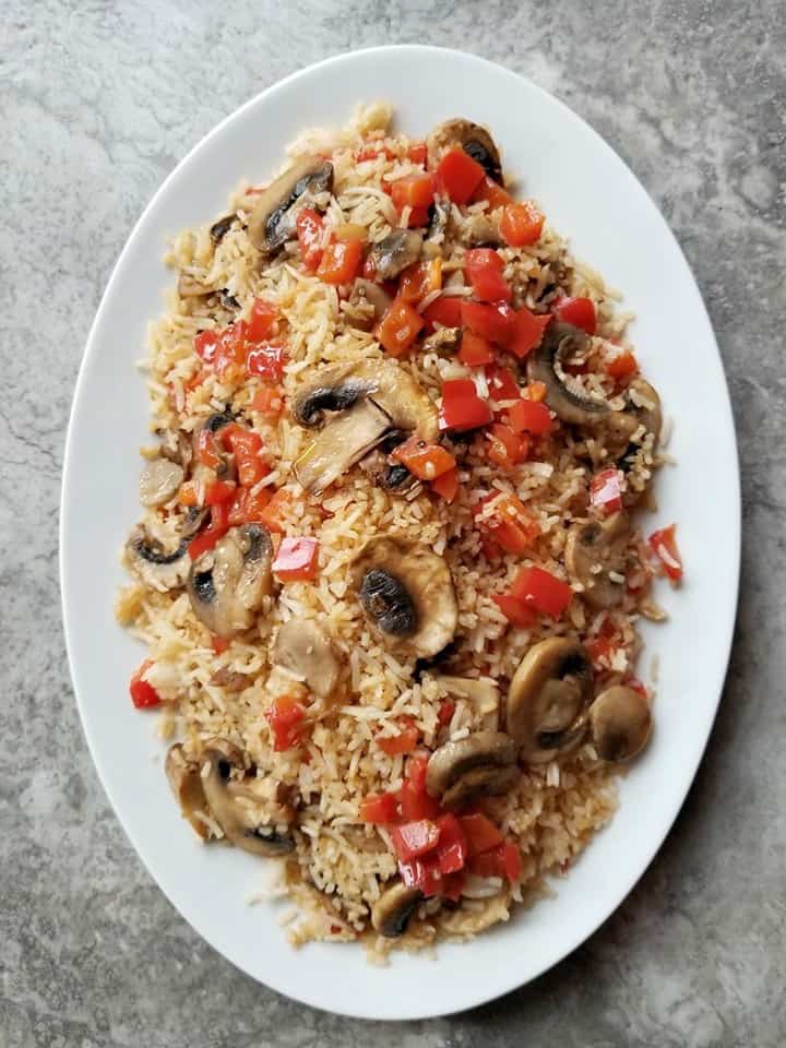 chinese mushroom fried rice