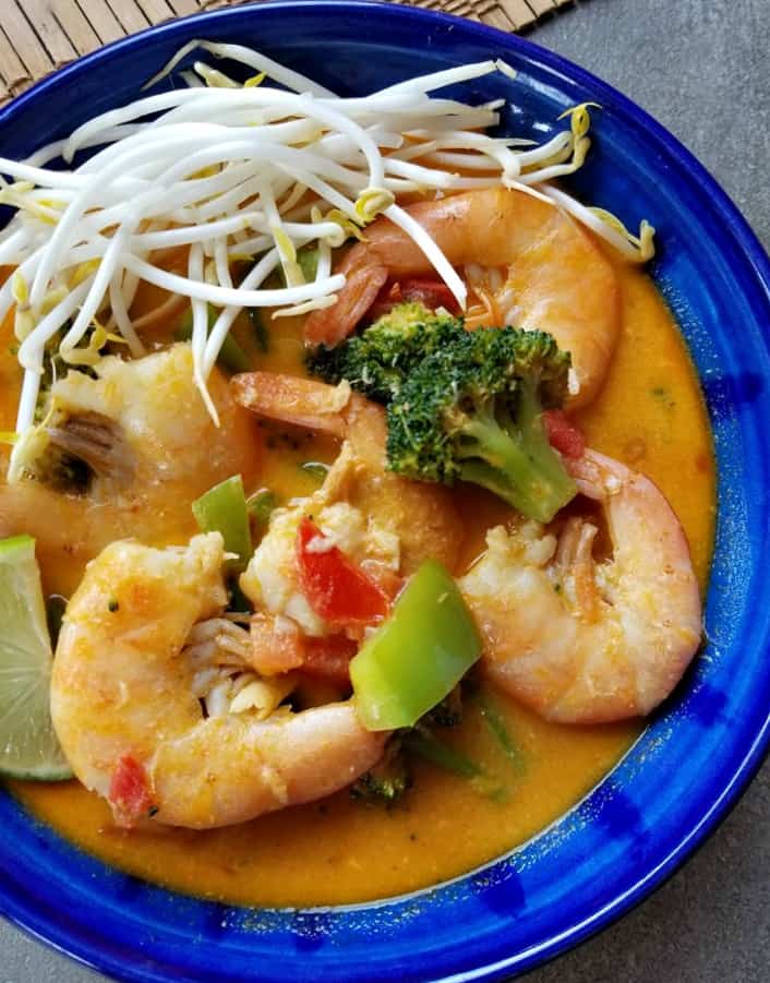 Red Thai Curry with Shrimp