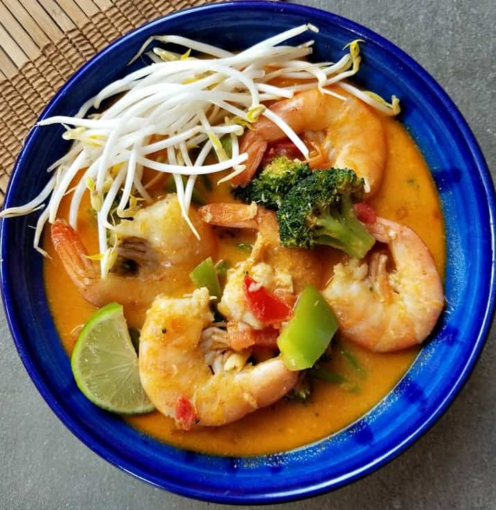 Red Thai Curry with Jumbo Shrimp