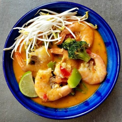 Red Thai Curry with Jumbo Shrimp