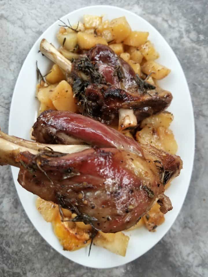 Rosemary Lamb Shanks in the Slow Cooker